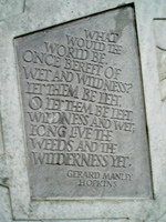Poem on the Scottish parliament wall