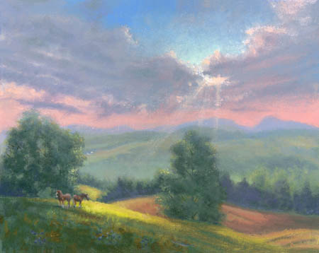 Joanne Noyes, painting from Vermont