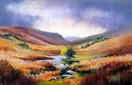 Elan Valley, pastel by Jenny Keal